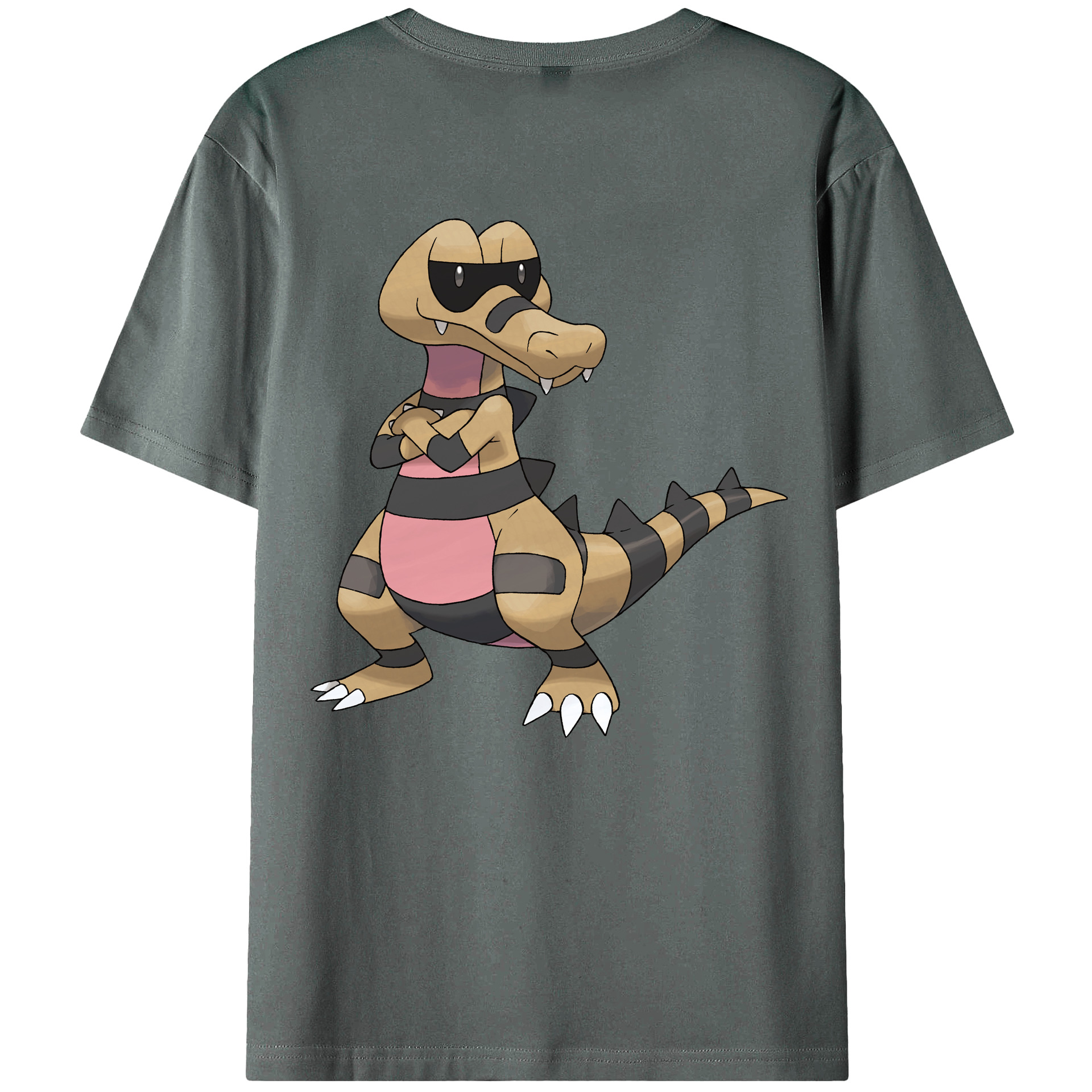 （画像用） ポケットモンスター Pokémon 綿100％ メンズ半袖Tシャツ（バックプリント） 通気性